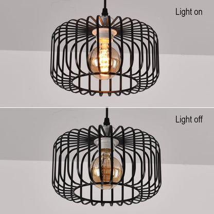 Black Ceiling Light Shade, Metal Light Shade, Modern Designer Pendant Lamp Shade Black Lampshades for Ceiling Lights, Bedside Lamps, Bedroom, Living Room, Kitchen, Hallway, Office