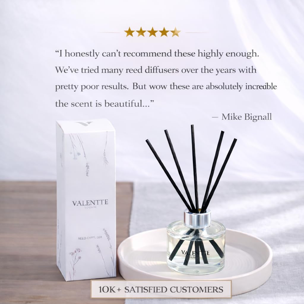 Reed Diffuser - Mandarin & Grapefruit Scent | Essential Oil Aroma for Home | 100 Ml