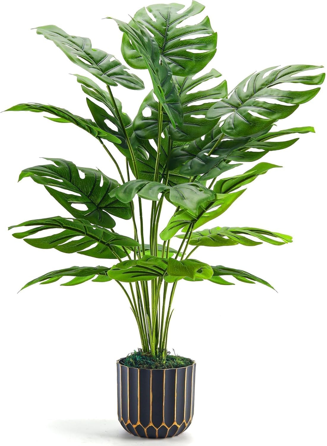 Fake Plants Artificial Plants Tall 71Cm Adjustable Faux Monstera Plants Indoor Outdoor for Home Bedroom Living Room Bathroom Decor