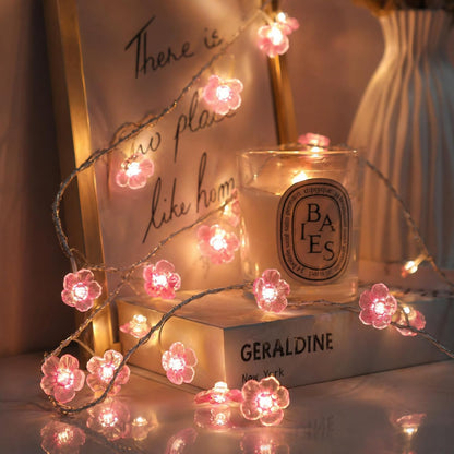 Pink Cherry Blossom String Lights