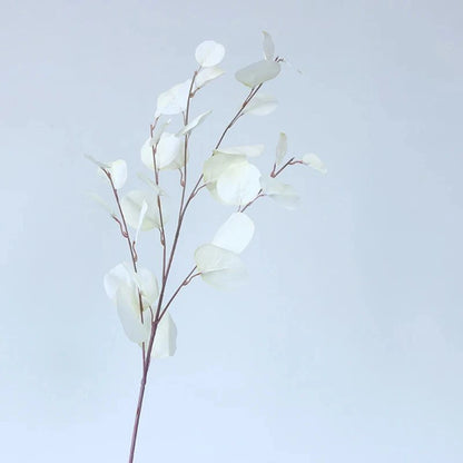 1/3Pcsartificial Plant Long Stems Eucalyptus Leaf Leaves Plants Money Leaf Decor Wedding Shooting Prop Home Vase Table Diy Decor