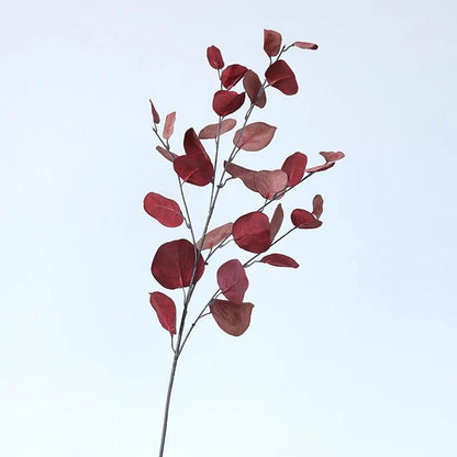 1/3Pcsartificial Plant Long Stems Eucalyptus Leaf Leaves Plants Money Leaf Decor Wedding Shooting Prop Home Vase Table Diy Decor