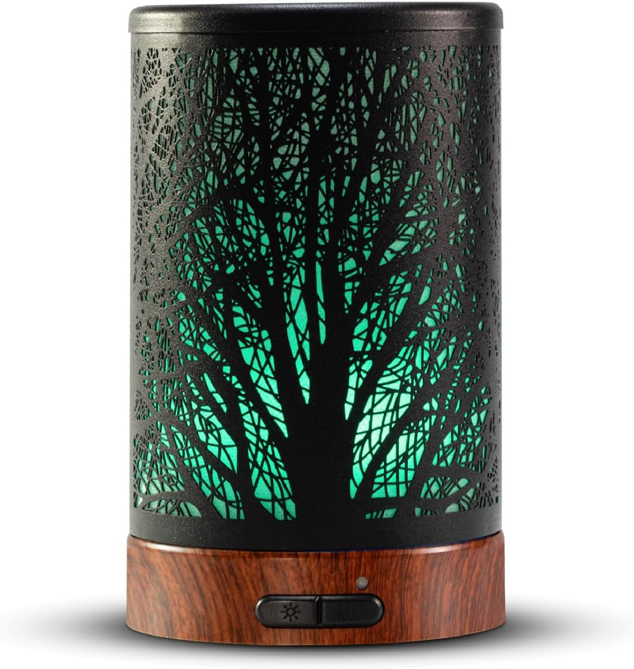 Essential Oil Diffuser Fragrance Aromatherapy Scented Oil Diffuser Ultrasonic Aroma Diffusers Whisper Quiet with Waterless Auto Shut-Off 7 LED Night Light for Home Office SPA (150Ml-Forest)